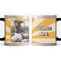 Egyedi képes apa feliratos ajándék bögre