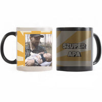 Egyedi képes apa feliratos ajándék bögre