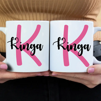 Egyedi neves bögre választható színben