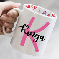 Egyedi neves bögre választható színben