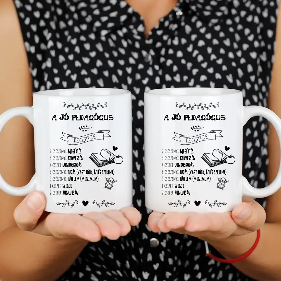 A jó pedagógus receptje bögre