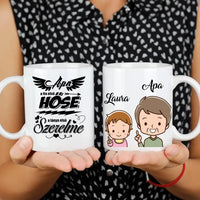 Apa és baba szerkeszthető bögre