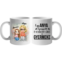 Cuki karakteres Anya-lánya bögre