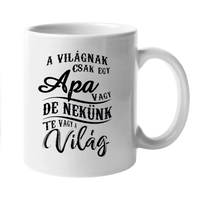 Apa két kisgyerekkel bögre