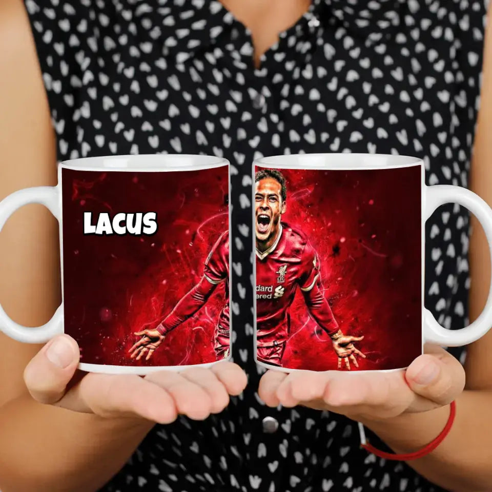 Van Dijk bögre egyedi névvel 