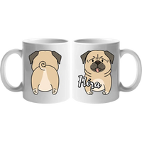 Kétoldalas állatos bögre névvel