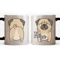 Kétoldalas állatos bögre névvel