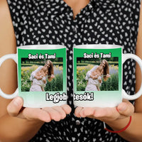 Fényképes Bögre Egyedi Háttérszínnel És Felirattal