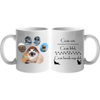 Cicatappancs egyedi képes ajándék bögre