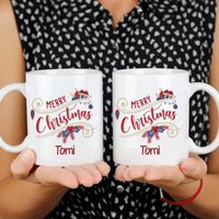 Karácsonyi ajándék bögre Merry Christmas felirattal 1