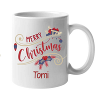 Karácsonyi ajándék bögre Merry Christmas felirattal 1