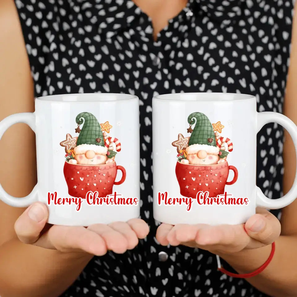 Karácsonyi ajándék bögre Merry Christmas felirattal 2