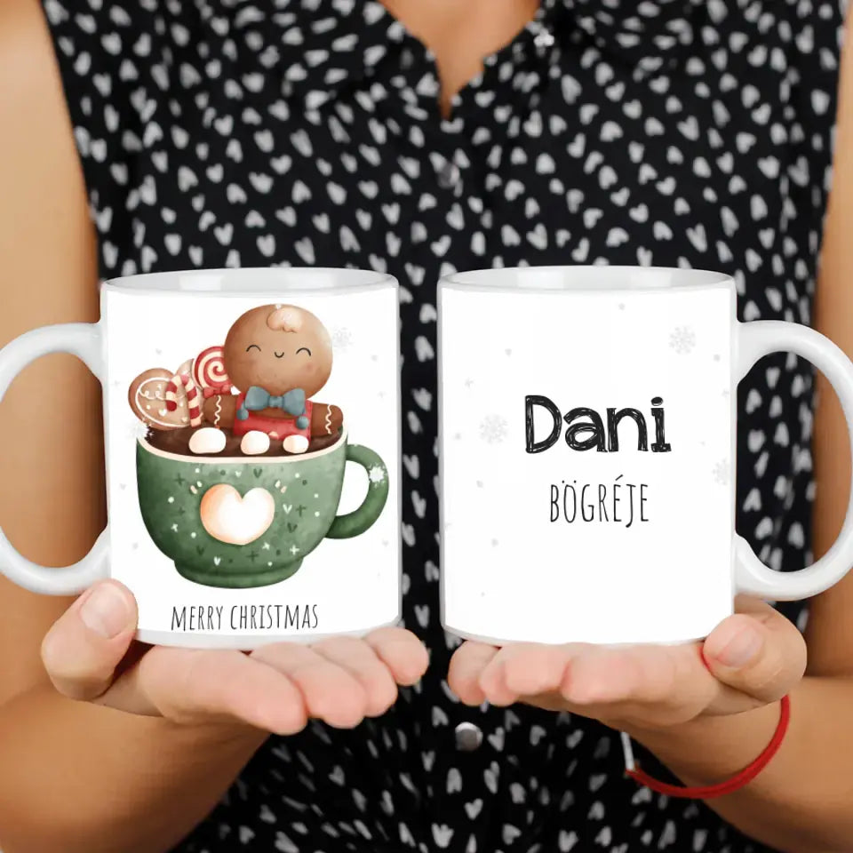 Karácsonyi ajándék bögre Merry Christmas felirattal 2 copy