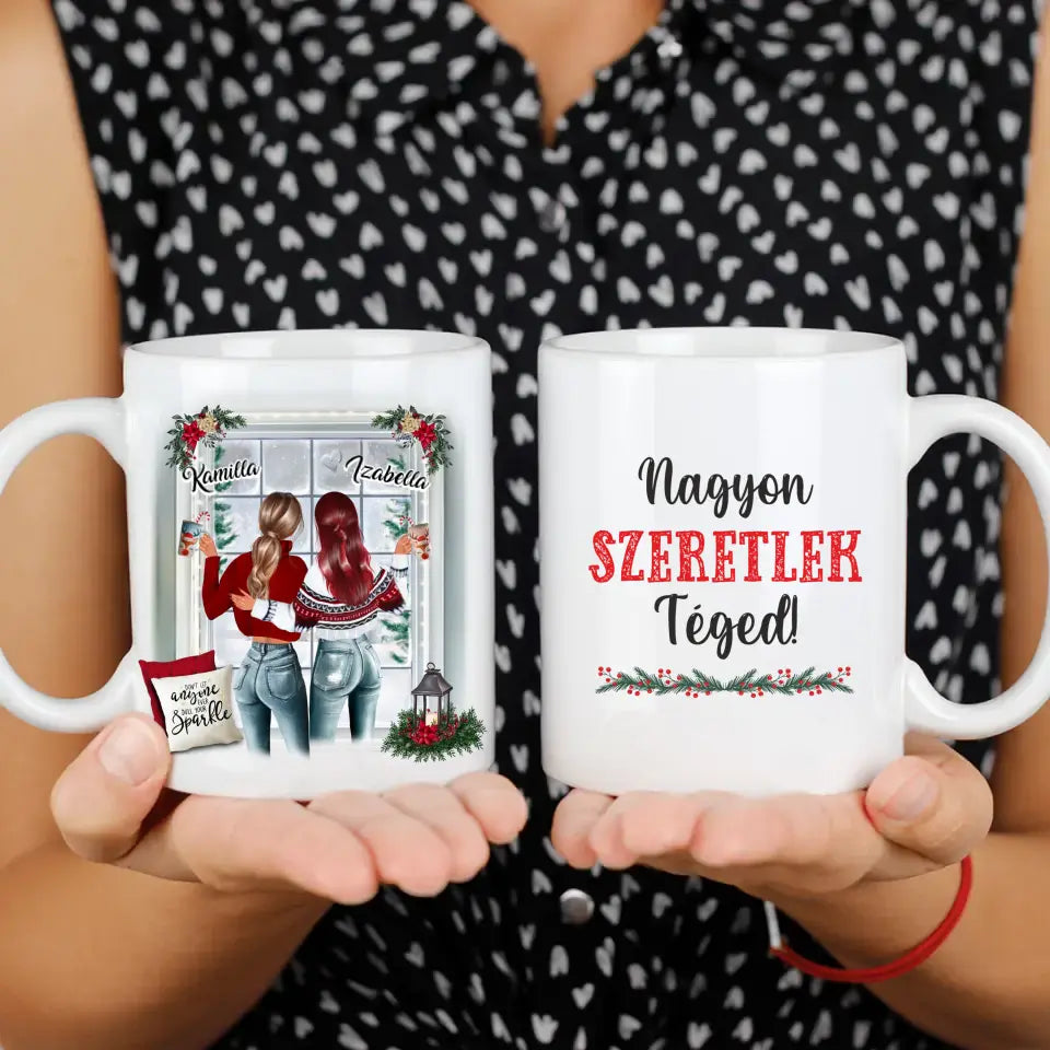 Karácsonyi ajándék legjobb barátnő bögre