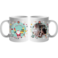 Karácsonyi télapós bögre egyedi képpel