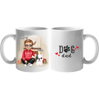 Karácsonyi cuki férfi gazdis bögre 