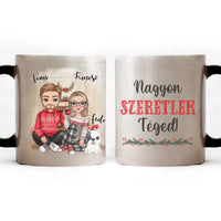 Karácsonyi cuki páros bögre kutyával