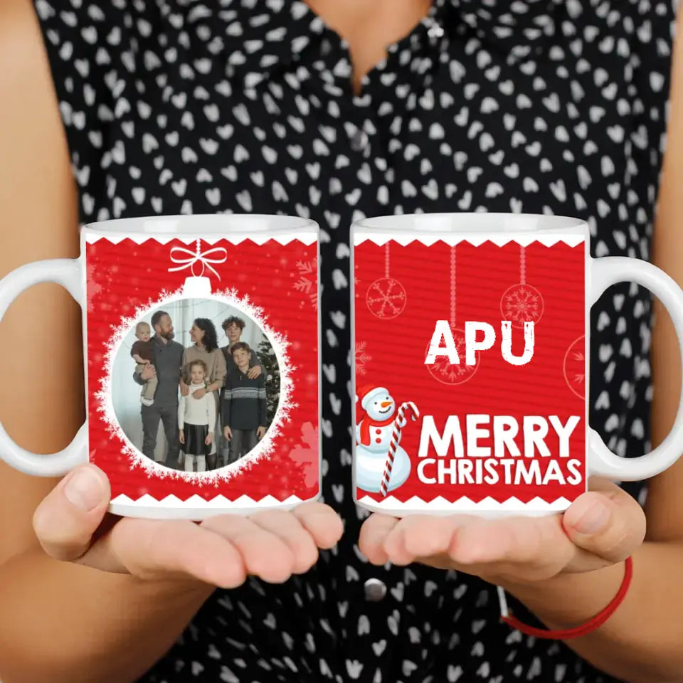 Karácsonyi bögre egyedi képpel