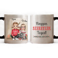 Karácsonyi cuki páros bögre 