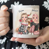 Karácsonyi cuki barátnős bögre