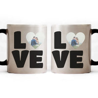 Love feliratos bögre egyedi fotóval