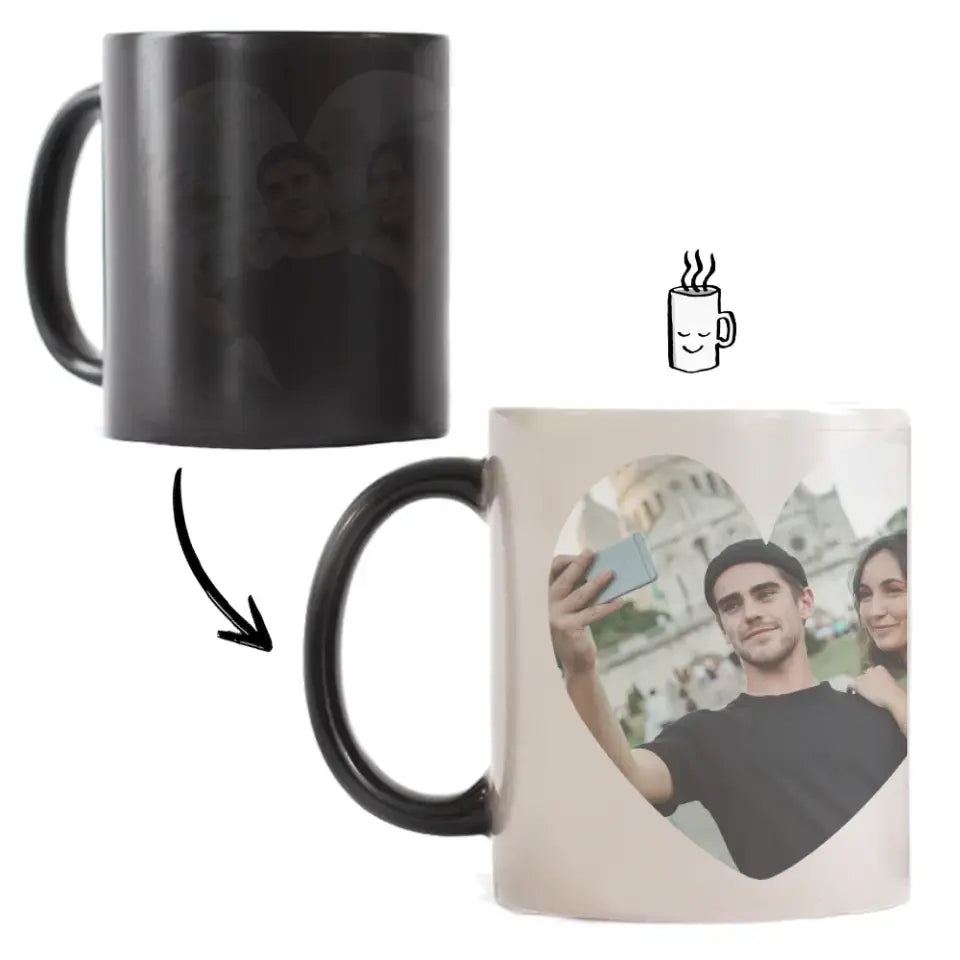 Egyedi képes bögre pároknak választható felirattal