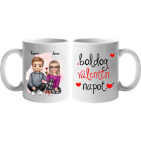 Valentin napi cuki páros bögre