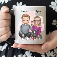 Valentin napi cuki páros bögre