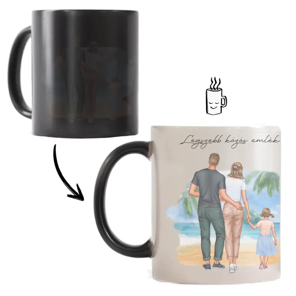 Családos nyári bögre