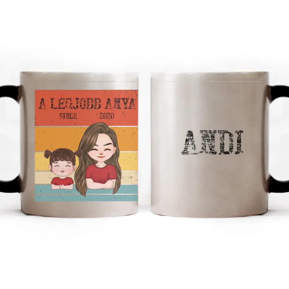 A legjobb Anya bögre szerkeszthető karakterekkel