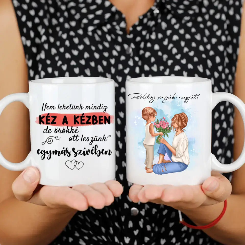 Anyák napi bögre egy gyerekkel