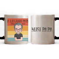 A legjobb Papa bögre szerkeszthető karakterekkel