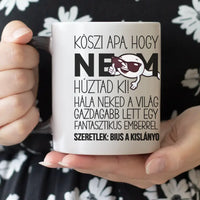 Vicces Apák napi ajándék bögre