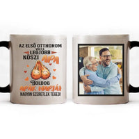 Vicces Apák napi Első otthonom ajándék bögre