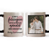 Az hogy a feleségem lehetsz egyedi képes vicces szülinapi bögre