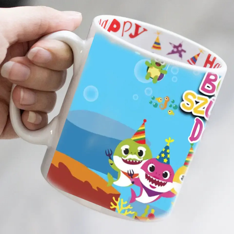 Babyshark Boldog Születésnapot bögre