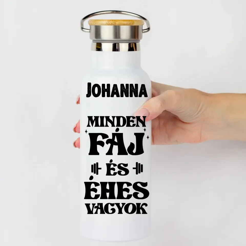 Egyedi neves edzős motivációs kulacs 