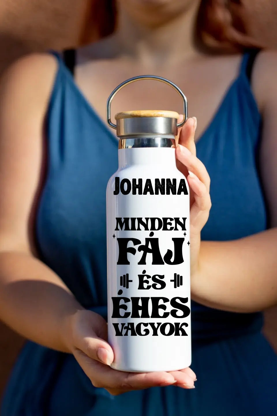 Egyedi neves edzős motivációs kulacs 