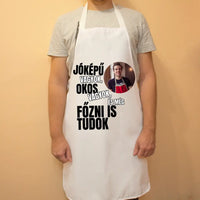 Vicces feliratos kötény nőknek egyedi fényképpel