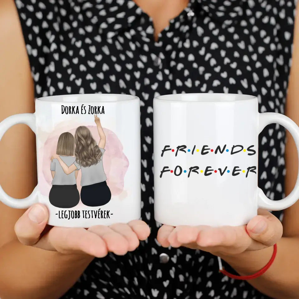 Legjobb barátnős bögre 2-3-4-5 fővel