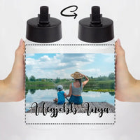 Szívószálas egyedi fényképes kulacs panoráma képpel