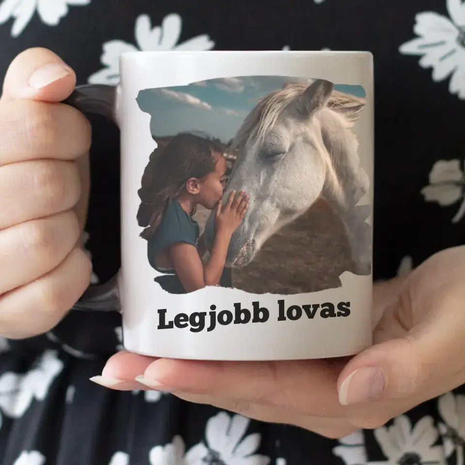 Unikornis lovas bögre egyedi képpel