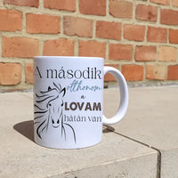 A második otthonom lovas bögre képpel