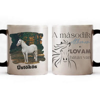 A második otthonom lovas bögre képpel
