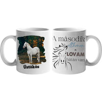 A második otthonom lovas bögre képpel
