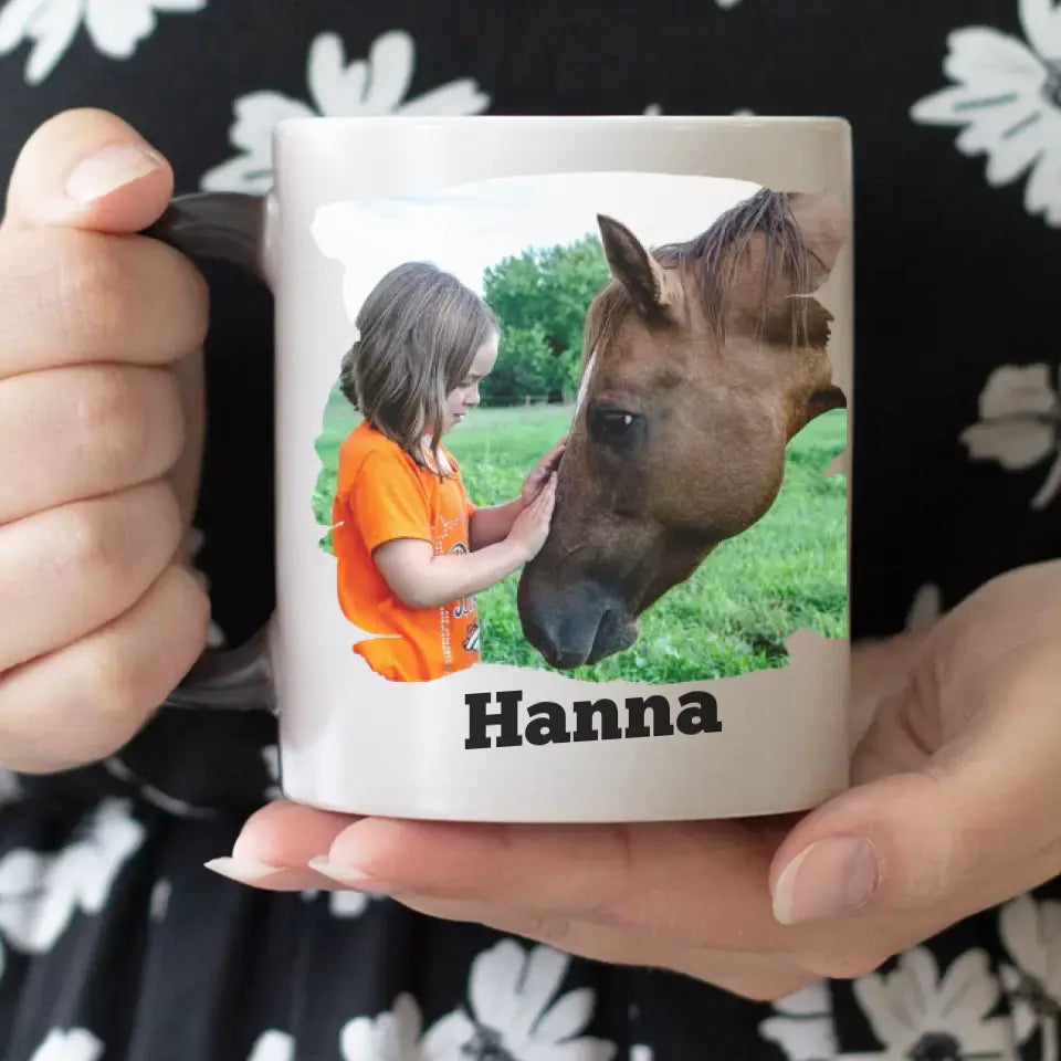 Lovak nélkül lehet élni, de... lovas bögre képpel