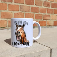 Vicces feliratos lovas bögre fényképpel