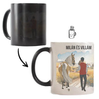 Egyedi lovas bögre férfiaknak