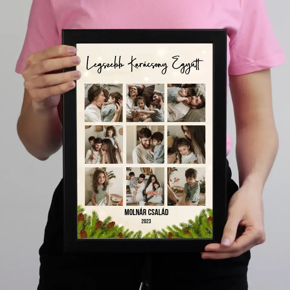 Klasszikus 9 képes karácsonyi falikép