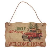 Karácsonyi ajándék egyedi dísztábla ajtókopogtató